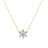 Emerald and Diamond Pavé Flower Pendant Necklace Necklaces Estella Collection #product_description# 14k Birthstone Diamond #tag4# #tag5# #tag6# #tag7# #tag8# #tag9# #tag10#