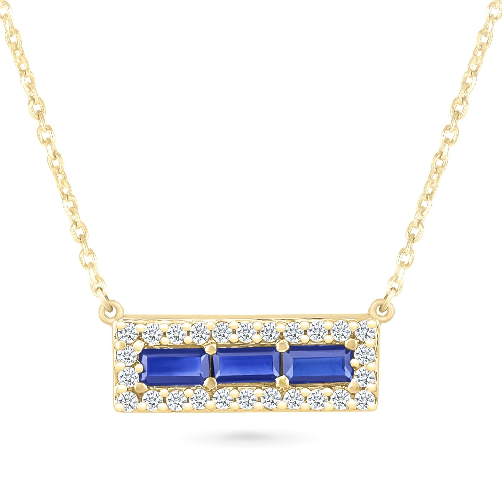 Blue and White Sapphire Bar Necklace Necklaces Estella Collection #product_description# 32709 10k Birthstone blue #tag4# #tag5# #tag6# #tag7# #tag8# #tag9# #tag10#