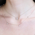 Four Petal Diamond PavÃ© Flower Necklace Necklaces Estella Collection #product_description# 17716 14k Diamond Flower Jewelry #tag4# #tag5# #tag6# #tag7# #tag8# #tag9# #tag10#