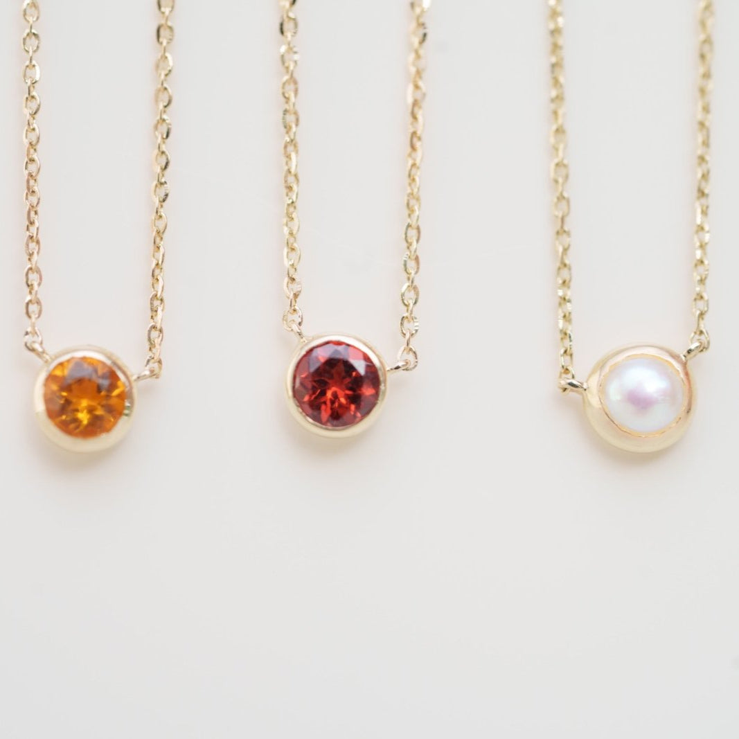Garnet Station Necklace Bezel Set in 14k Gold Necklaces Estella Collection #product_description# 18400 14k Birthstone Garnet #tag4# #tag5# #tag6# #tag7# #tag8# #tag9# #tag10# 3MM