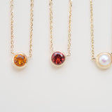 Garnet Station Necklace Bezel Set in 14k Gold Necklaces Estella Collection #product_description# 18400 14k Birthstone Garnet #tag4# #tag5# #tag6# #tag7# #tag8# #tag9# #tag10# 3MM