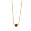 Garnet Station Necklace Necklaces Estella Collection 18400 14k Birthstone Garnet #tag4# #tag5# #tag6# #tag7# #tag8# #tag9# #tag10# 14K Yellow Gold 3MM