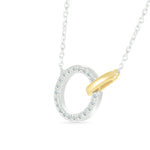 Interlocking Diamond and Gold Circle Necklace Necklaces Estella Collection #product_description# 32687 925 Diamond Made to Order #tag4# #tag5# #tag6# #tag7# #tag8# #tag9# #tag10#