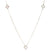 Mother of Pearl Clover with Diamond Halo Station Necklace Necklaces Estella Collection 17228 14k Birthstone Diamond #tag4# #tag5# #tag6# #tag7# #tag8# #tag9# #tag10# 14K Rose Gold