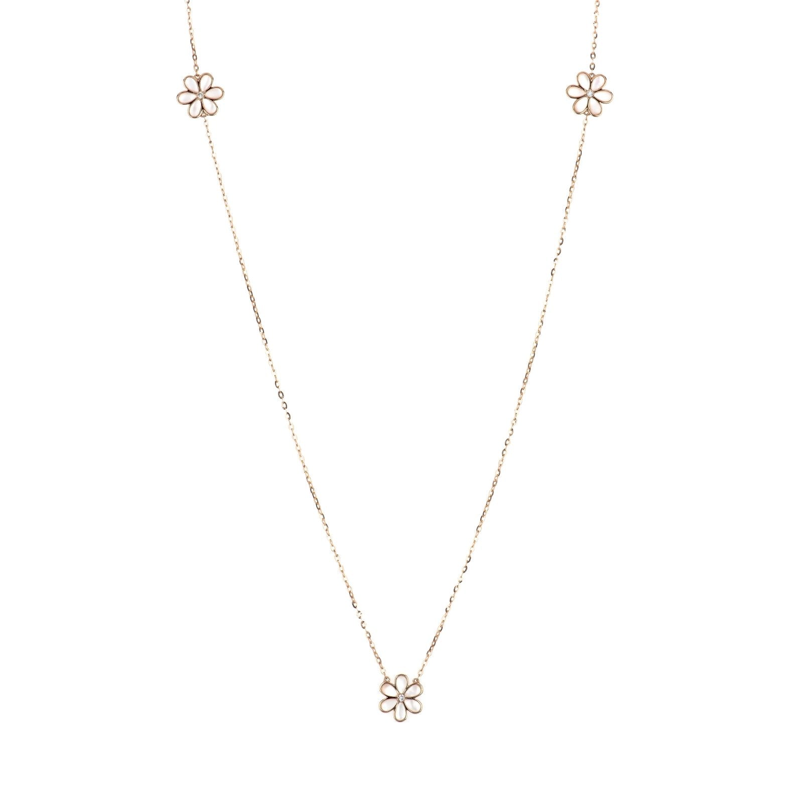 Mother of Pearl Flower with Diamonds Station Necklace Necklaces Estella Collection #product_description# 17229 14k Birthstone Diamond #tag4# #tag5# #tag6# #tag7# #tag8# #tag9# #tag10#