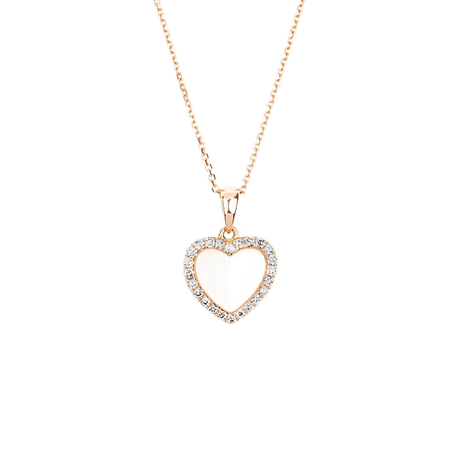 Mother of Pearl Heart with Diamond Halo Pendant Necklace Necklaces Estella Collection #product_description# 17212 14k Birthstone Diamond #tag4# #tag5# #tag6# #tag7# #tag8# #tag9# #tag10#