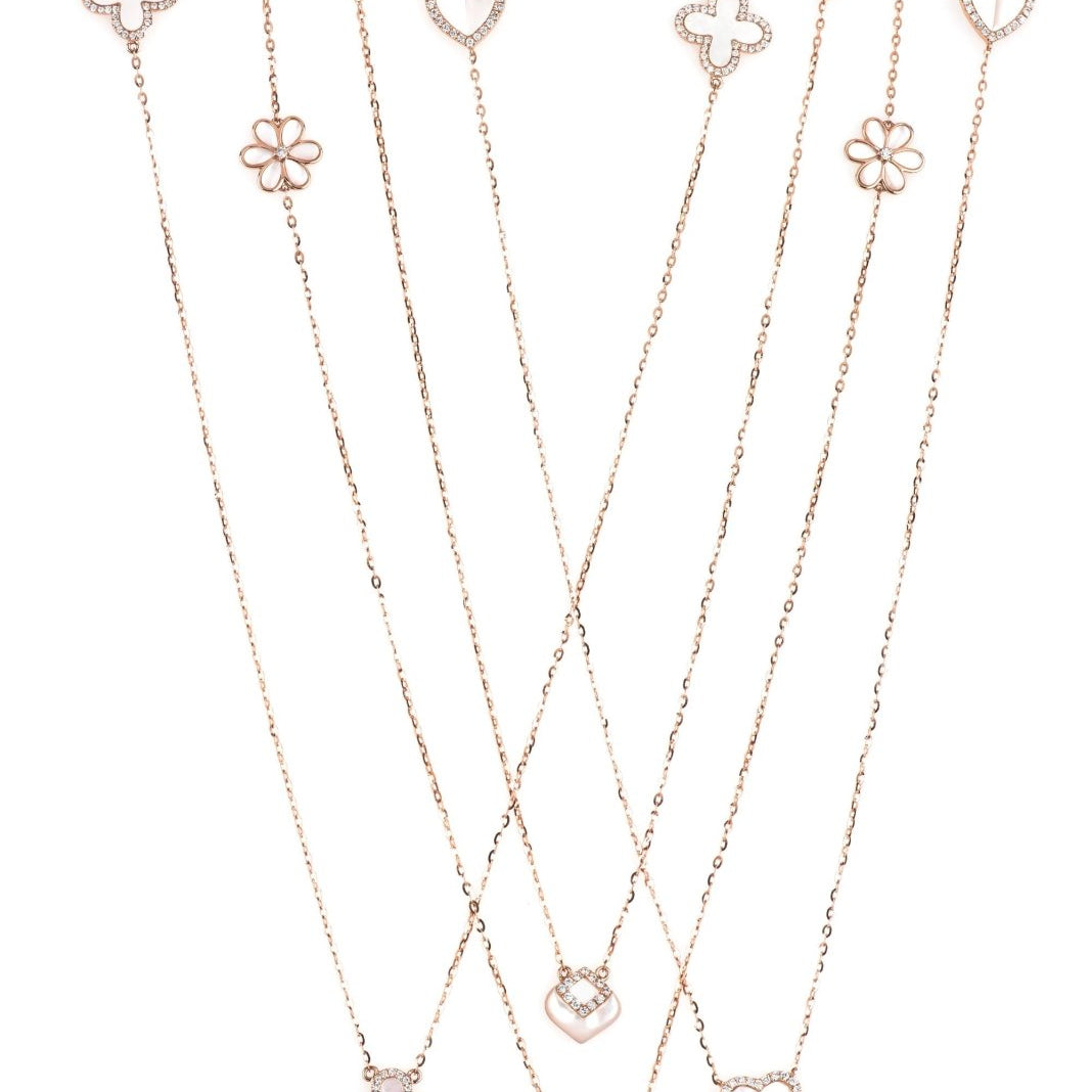 Mother of Pearl Heart with Diamonds Station Necklace Necklaces Estella Collection #product_description# 14k Birthstone Diamond #tag4# #tag5# #tag6# #tag7# #tag8# #tag9# #tag10#