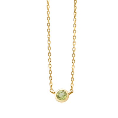 Peridot Station Necklace Bezel Set in 14k Gold Necklaces Estella Collection #product_description# 18415 14k Birthstone Gemstone #tag4# #tag5# #tag6# #tag7# #tag8# #tag9# #tag10# 3MM