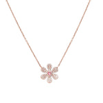 Pink Tourmaline and Diamond Pavé Flower Pendant Necklace Necklaces Estella Collection #product_description# 14k Birthstone Diamond #tag4# #tag5# #tag6# #tag7# #tag8# #tag9# #tag10#