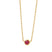 Ruby Station Necklace Necklaces Estella Collection 18413 14k Birthstone Gemstone #tag4# #tag5# #tag6# #tag7# #tag8# #tag9# #tag10# 14K Yellow Gold 3MM