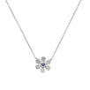 Sapphire and Diamond PavÃ© Flower Pendant Necklace Necklaces Estella Collection #product_description# 14k Birthstone Diamond #tag4# #tag5# #tag6# #tag7# #tag8# #tag9# #tag10#