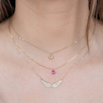 Sapphire Pave Angel Wing Necklace Necklaces Estella Collection #product_description# 14k Birthstone Gemstone #tag4# #tag5# #tag6# #tag7# #tag8# #tag9# #tag10#