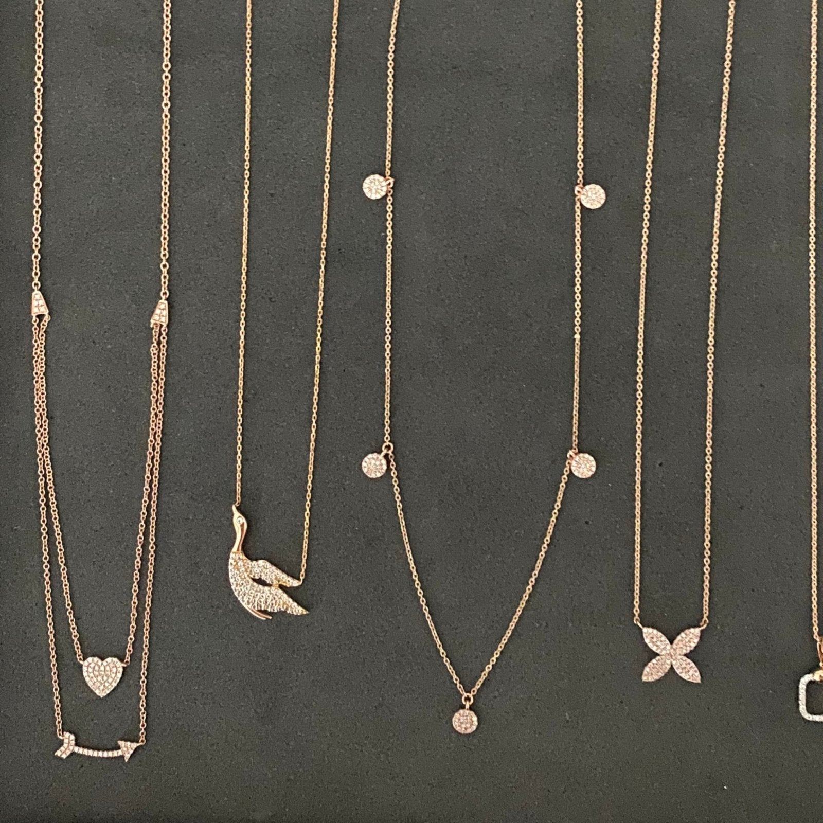 Sapphire Pave Swan Necklace Necklaces Estella Collection #product_description# 14k Birthstone Gemstone #tag4# #tag5# #tag6# #tag7# #tag8# #tag9# #tag10#