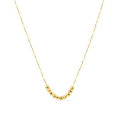 Sliding Bead Necklace in Solid Yellow Gold Necklaces Estella Collection #product_description# 17664 Layering Necklace Make Collection Ready to Ship #tag4# #tag5# #tag6# #tag7# #tag8# #tag9# #tag10#