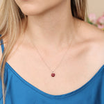Stacked Diamond and Garnet Solitaire Pendant Necklace Necklaces Estella Collection #product_description# 14k Birthstone Diamond #tag4# #tag5# #tag6# #tag7# #tag8# #tag9# #tag10#
