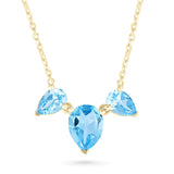 Teardrop Shaped Swiss Blue Topaz Necklace Necklaces Estella Collection 32710 Swiss Blue Topaz Yellow Gold #tag4# #tag5# #tag6# #tag7# #tag8# #tag9# #tag10#