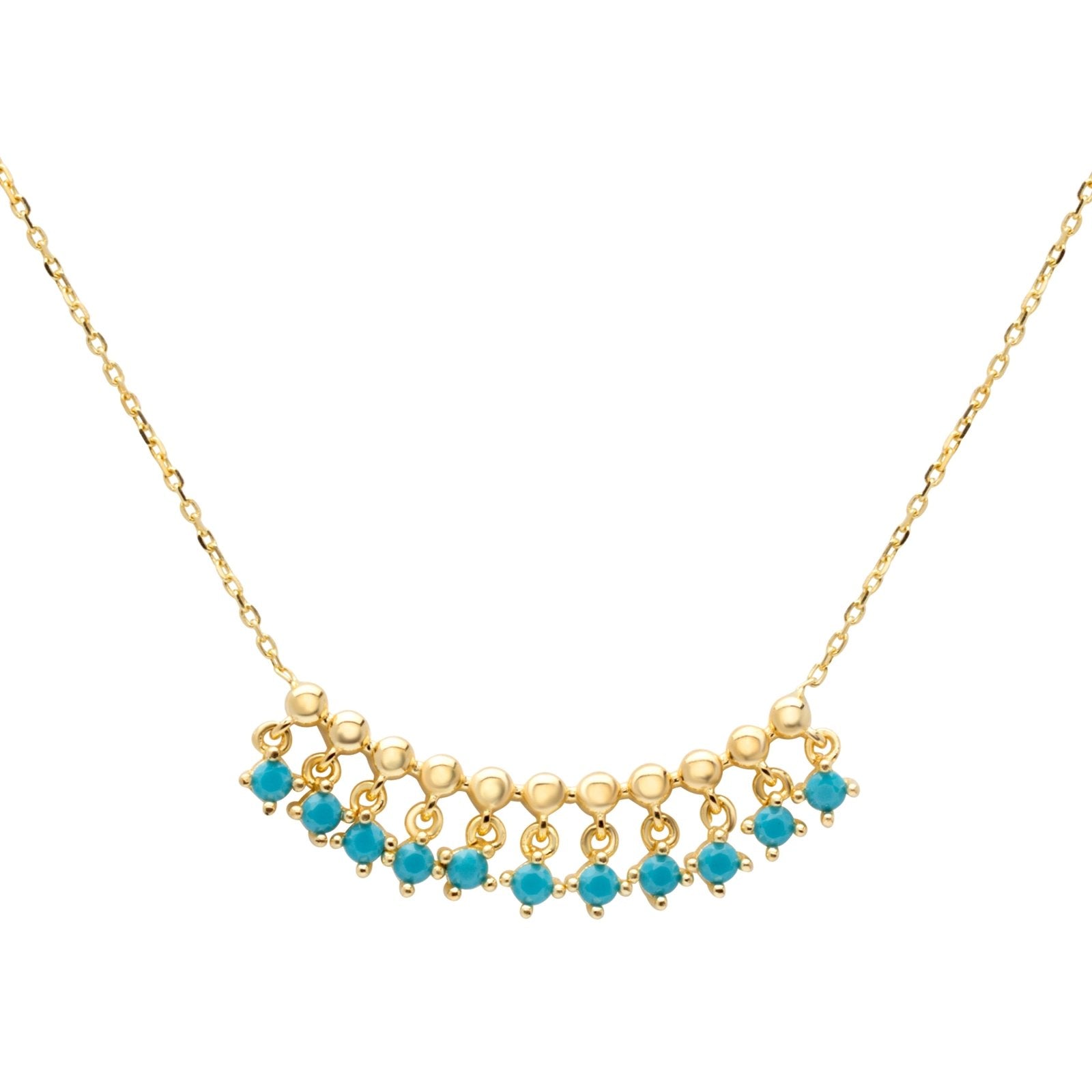 Turquoise Fringe Necklace Necklaces Estella Collection #product_description# 14k Birthstone Gemstone #tag4# #tag5# #tag6# #tag7# #tag8# #tag9# #tag10#