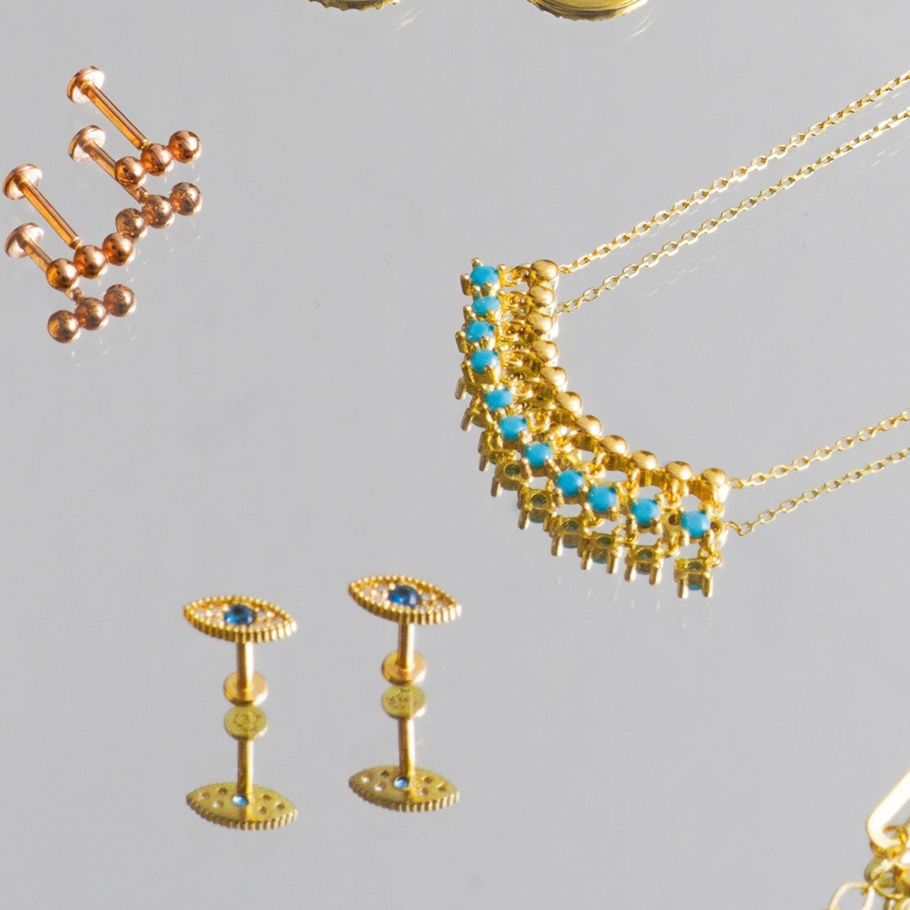 Turquoise Fringe Necklace Necklaces Estella Collection #product_description# 14k Birthstone Gemstone #tag4# #tag5# #tag6# #tag7# #tag8# #tag9# #tag10#