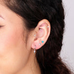Princess Cut Diamond Flat Back Earring Huggie in 14k White Gold Estella Collection 18143 14k Cartilage Earrings Diamond #tag4# #tag5# #tag6# #tag7# #tag8# #tag9# #tag10# 14k White Gold 5 mm