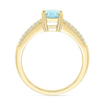 Aquamarine Solitaire Ring on White Sapphire Band Rings Estella Collection #product_description# 32748 Aquamarine Made to Order Vday15 #tag4# #tag5# #tag6# #tag7# #tag8# #tag9# #tag10#