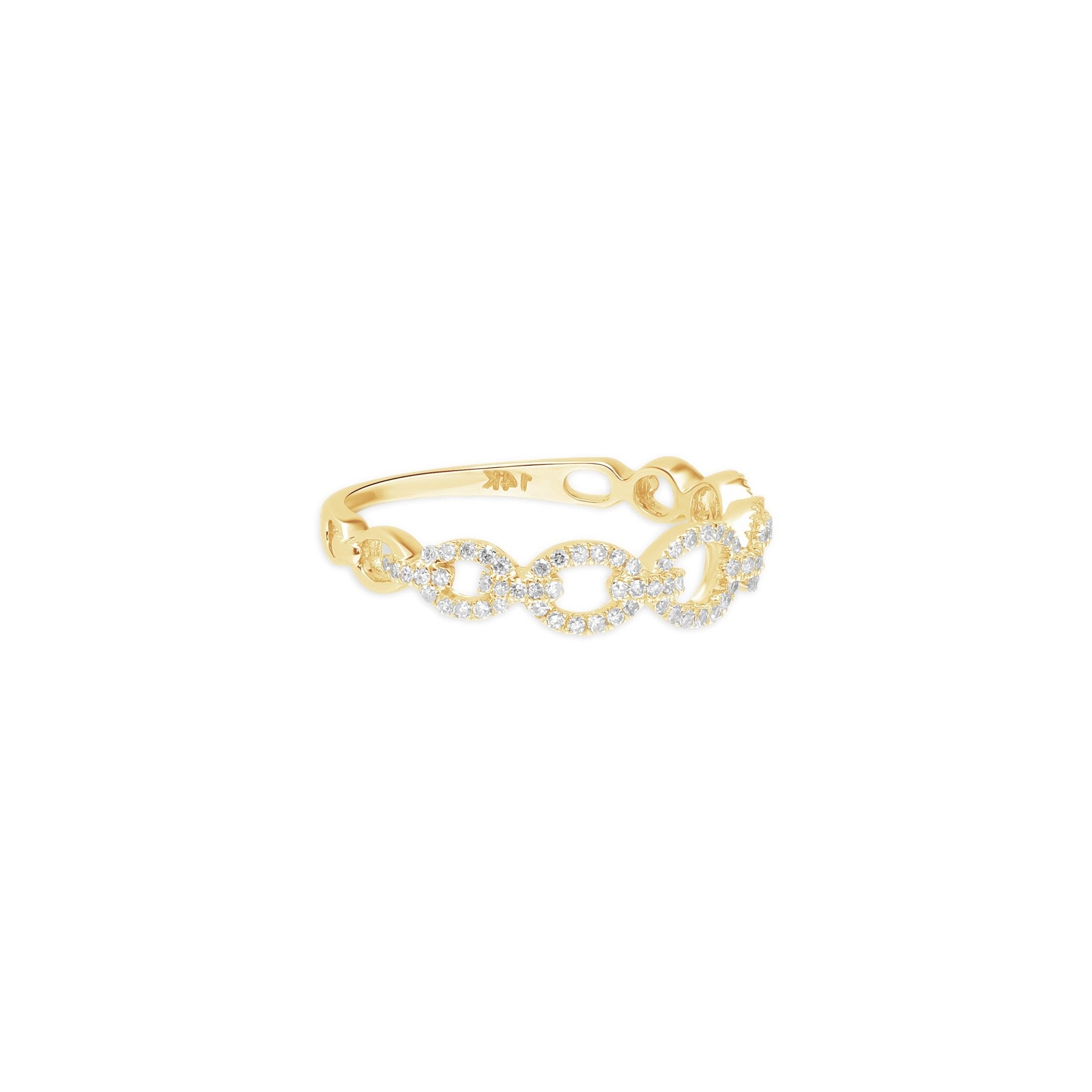 Diamond Chain Link Ring Rings Estella Collection #product_description# 17699 14k Band Colorless Gemstone #tag4# #tag5# #tag6# #tag7# #tag8# #tag9# #tag10# 6