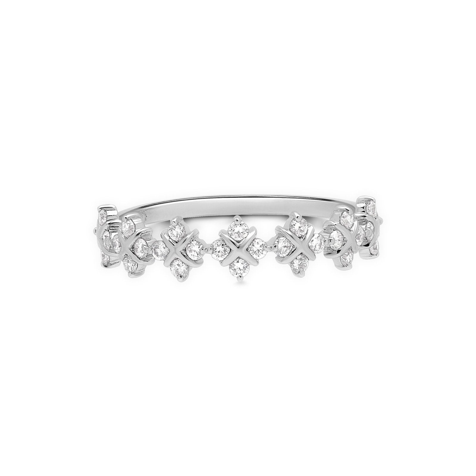 Diamond Clover Criss Cross Eternity Ring Rings Estella Collection #product_description# 17252 14k Birthstone Birthstone Jewelry #tag4# #tag5# #tag6# #tag7# #tag8# #tag9# #tag10# 6