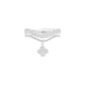 Diamond Pavé Studded Clover Drop Cable Ring Rings Estella Collection #product_description# 17238 14k Diamond Engagement Ring #tag4# #tag5# #tag6# #tag7# #tag8# #tag9# #tag10# 6