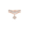 Diamond Pavé Studded Clover Drop Cable Ring Rings Estella Collection #product_description# 17362 14k Diamond Engagement Ring #tag4# #tag5# #tag6# #tag7# #tag8# #tag9# #tag10# 6