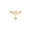 Diamond Pavé Studded Clover Drop Cable Ring Rings Estella Collection #product_description# 17363 14k Diamond Engagement Ring #tag4# #tag5# #tag6# #tag7# #tag8# #tag9# #tag10# 6