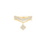 Diamond PavÃ© Studded Clover Drop Cable Ring Rings Estella Collection #product_description# 17363 14k Diamond Engagement Ring #tag4# #tag5# #tag6# #tag7# #tag8# #tag9# #tag10# 6