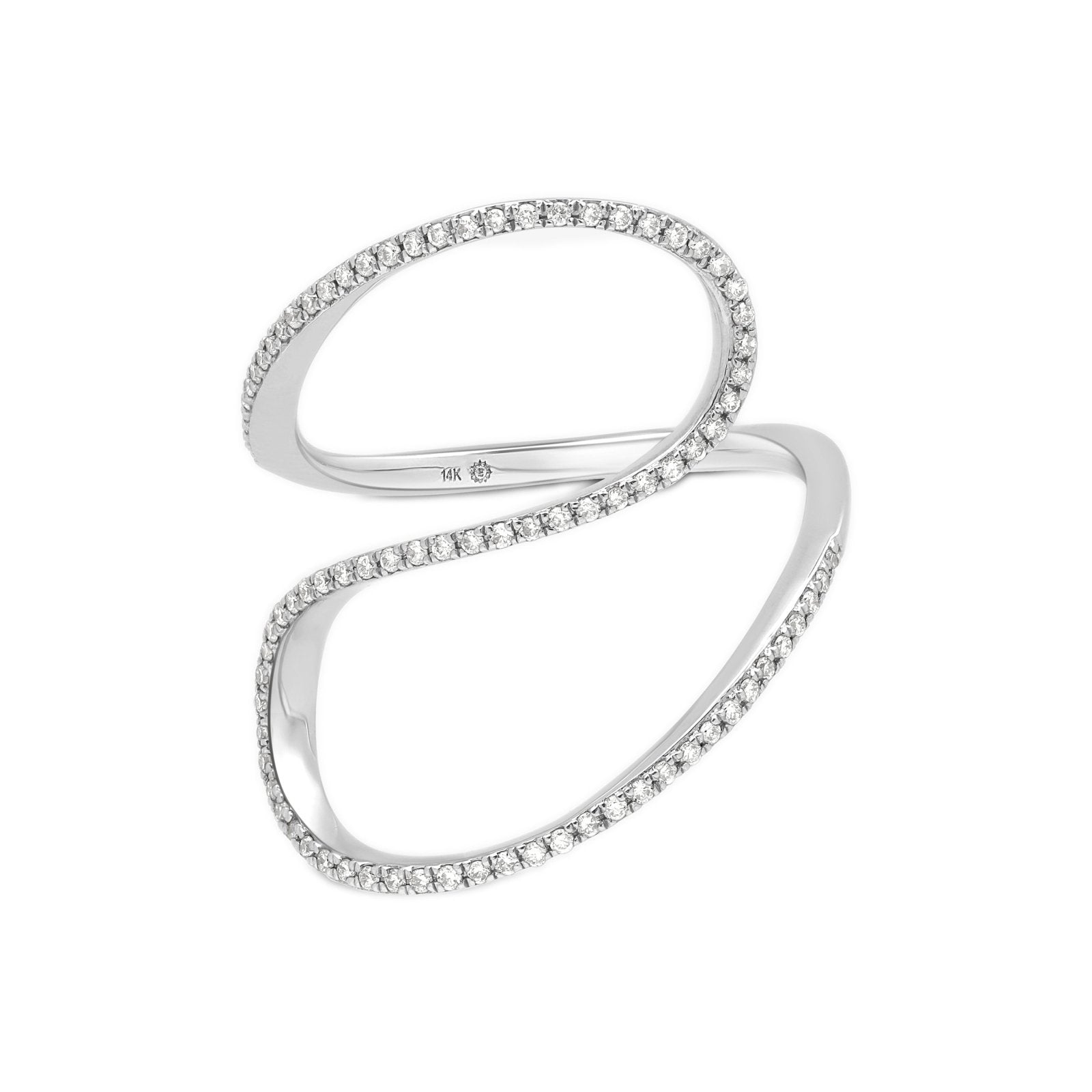 Diamond Swirl Ring Rings Estella Collection #product_description# 17249 14k Diamond Gemstone #tag4# #tag5# #tag6# #tag7# #tag8# #tag9# #tag10# 14K White Gold 6