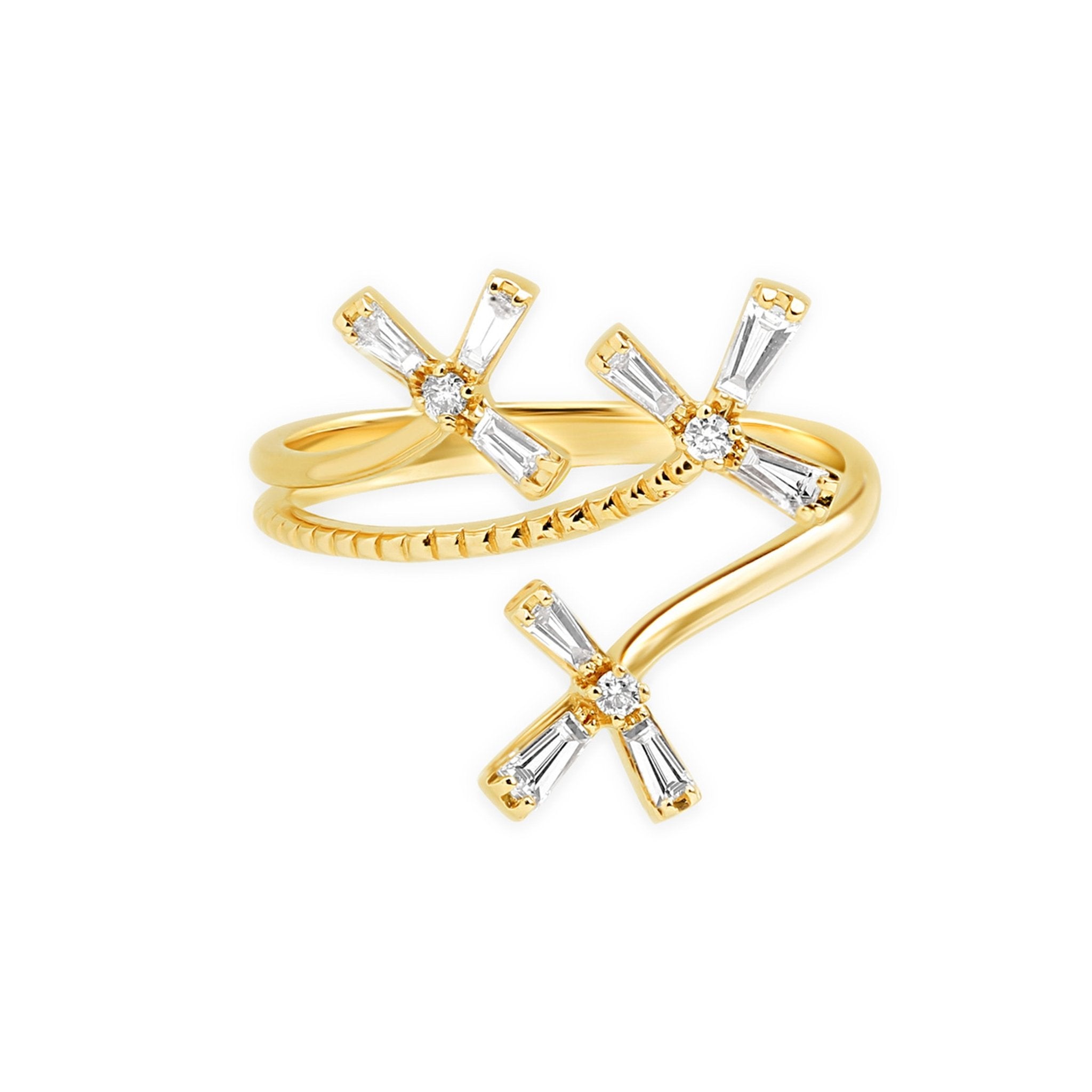 Diamond Three Flower Ring Rings Estella Collection #product_description# 17515 14k Cocktail Ring Diamond #tag4# #tag5# #tag6# #tag7# #tag8# #tag9# #tag10# 6