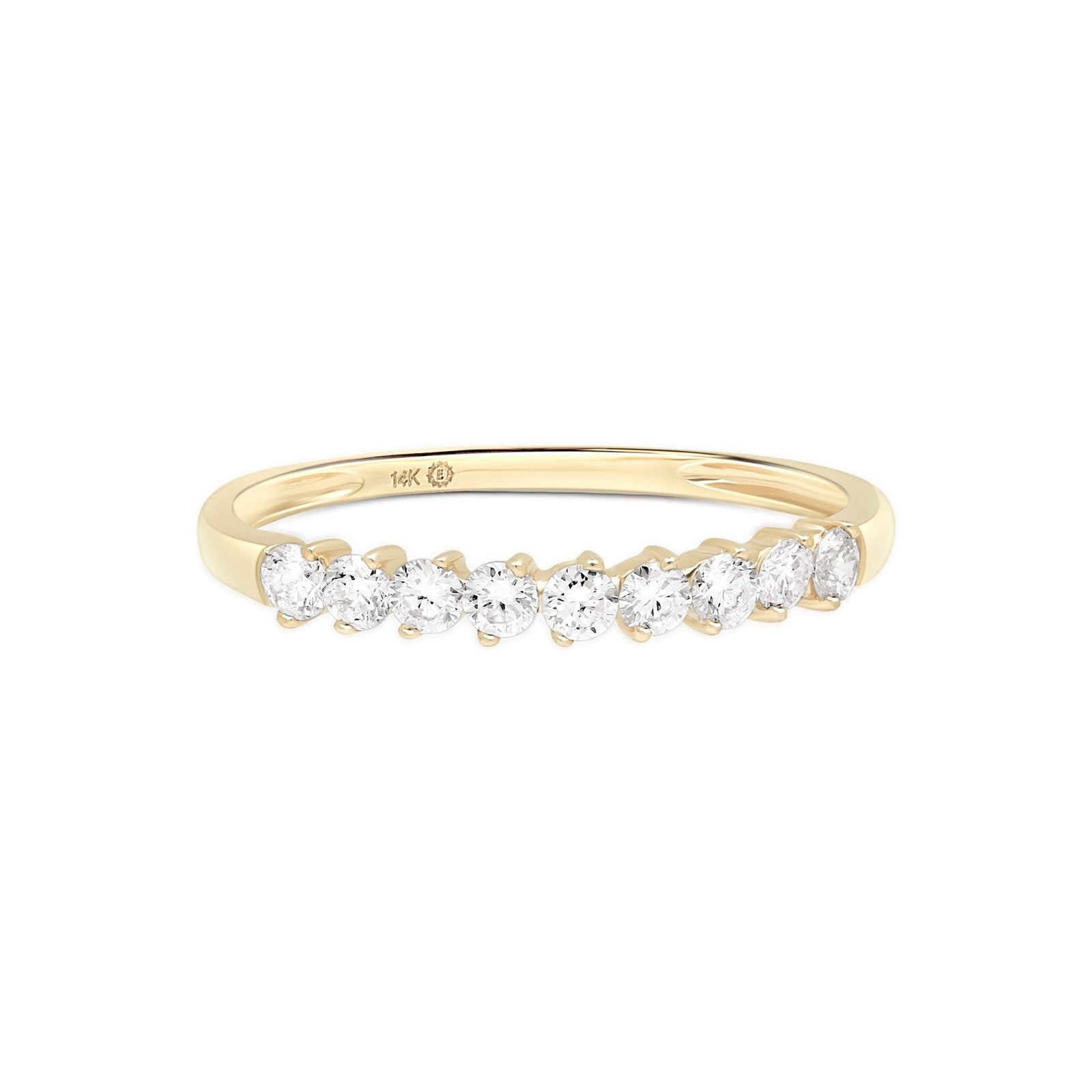 Floating Diamond Eternity Band Rings Estella Collection 17358 14k Diamond Engagement Ring #tag4# #tag5# #tag6# #tag7# #tag8# #tag9# #tag10# 14K Rose Gold 6