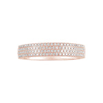 Four Row Diamond Pavé Ring Rings Estella Collection #product_description# 17698 14k Diamond Gemstone #tag4# #tag5# #tag6# #tag7# #tag8# #tag9# #tag10# 14K Rose Gold 7