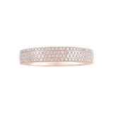 Four Row Diamond Pavé Ring Rings Estella Collection #product_description# 17698 14k Diamond Gemstone #tag4# #tag5# #tag6# #tag7# #tag8# #tag9# #tag10# 14K Rose Gold 7