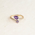 Toi et Moi Ring with Teardrop Amethyst and Round Pink Sapphire Rings Estella Collection #product_description# 32751 Amethyst Made to Order New Arrivals #tag4# #tag5# #tag6# #tag7# #tag8# #tag9# #tag10#
