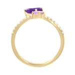 Toi et Moi Ring with Teardrop Amethyst and Round Pink Sapphire Rings Estella Collection #product_description# 32751 Amethyst Made to Order New Arrivals #tag4# #tag5# #tag6# #tag7# #tag8# #tag9# #tag10#