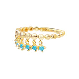 Turquoise Dangle Charm Ring Rings Estella Collection #product_description# 17817 14k Birthstone Gemstone #tag4# #tag5# #tag6# #tag7# #tag8# #tag9# #tag10# 14K Yellow Gold 6