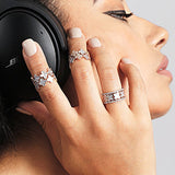 Alternating Diamond and Mother of Pearl Clover Eternity Ring Rings Estella Collection #product_description# 17208 Band Birthstone Colorless Gemstone #tag4# #tag5# #tag6# #tag7# #tag8# #tag9# #tag10# 7 14K Rose Gold