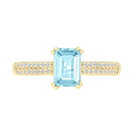 Aquamarine Solitaire Ring on White Sapphire Band Rings Estella Collection #product_description# 32748 Aquamarine Made to Order White Sapphire #tag4# #tag5# #tag6# #tag7# #tag8# #tag9# #tag10#