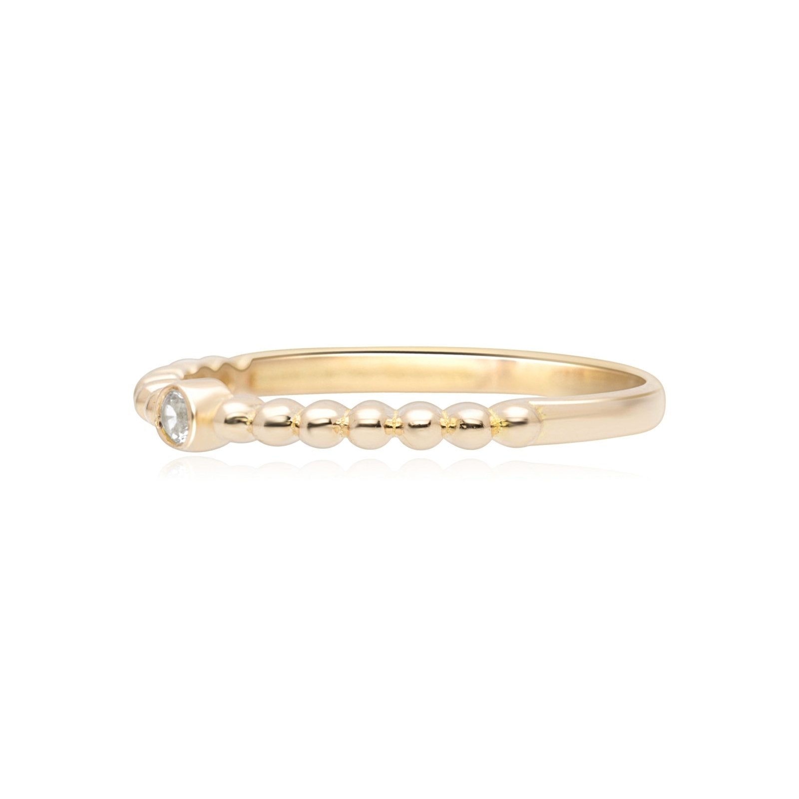 Beaded Sapphire Bezel Ring Rings Estella Collection #product_description# 17787 14k Birthstone Gemstone #tag4# #tag5# #tag6# #tag7# #tag8# #tag9# #tag10# 6 14k Yellow Gold