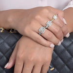 Cushion Cut Diamond with Double Halo Split Shank in Solid 18k White Gold Rings Estella Collection #product_description# 17455 18k Diamond Engagement Ring #tag4# #tag5# #tag6# #tag7# #tag8# #tag9# #tag10# 6