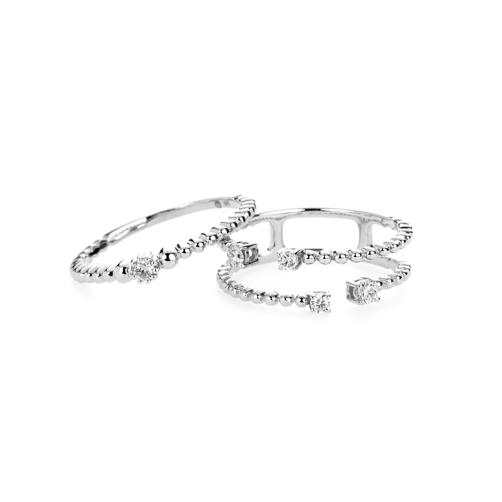 Floating Diamond Beaded Wrap Ring Rings Estella Collection 17404-6 14k Diamond Gemstone #tag4# #tag5# #tag6# #tag7# #tag8# #tag9# #tag10# 14K Rose Gold 6