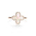 Mother of Pearl Clover with Diamond Halo Ring Rings Estella Collection 17203 14k Birthstone Diamond #tag4# #tag5# #tag6# #tag7# #tag8# #tag9# #tag10# 14K Rose Gold 6
