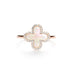 Mother of Pearl Clover with Diamond Halo Ring Rings Estella Collection #product_description# 17203 14k Birthstone Diamond #tag4# #tag5# #tag6# #tag7# #tag8# #tag9# #tag10# 6