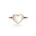 Mother of Pearl Heart with Diamond Halo Ring Rings Estella Collection 17197 14k Birthstone Diamond #tag4# #tag5# #tag6# #tag7# #tag8# #tag9# #tag10# 14K Rose Gold 6