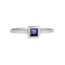 Princess Cut Sapphire Cocktail Ring Bezel Set Rings Estella Collection #product_description# 14k Birthstone Blue Gemstone #tag4# #tag5# #tag6# #tag7# #tag8# #tag9# #tag10#